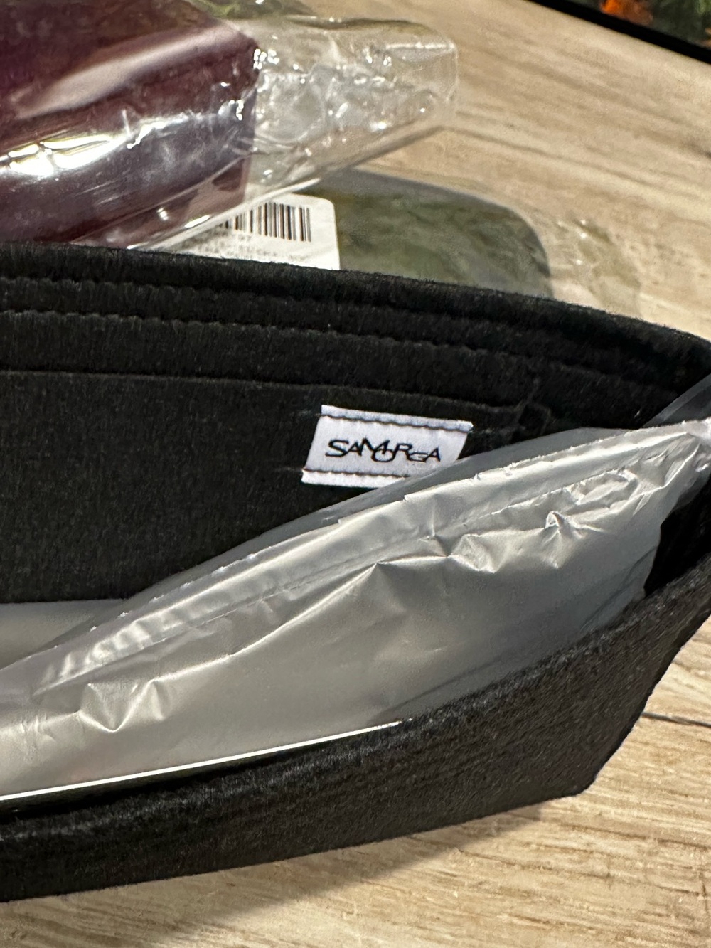Samorga 1.2mm Felt Insert for the Chanel Wallet on Chain (WOC) Burgundy - Picture 5 of 6